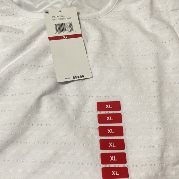 Rafaella Ladies Eyelet Top - White - Size XL - NWT - Picture 7 of 7